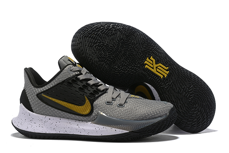 Nike Kyrie 2 Low Grey Black Gold Shoes